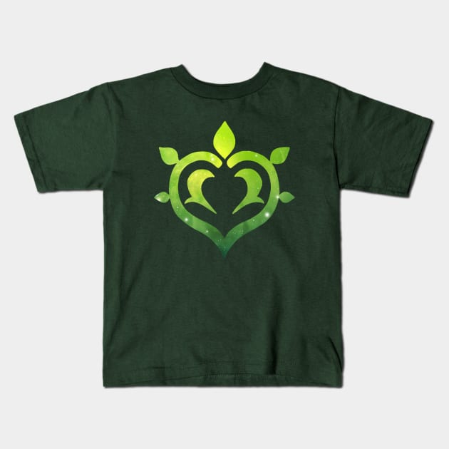 Dendro Element Genshin Impact Kids T-Shirt by Basicallyimbored